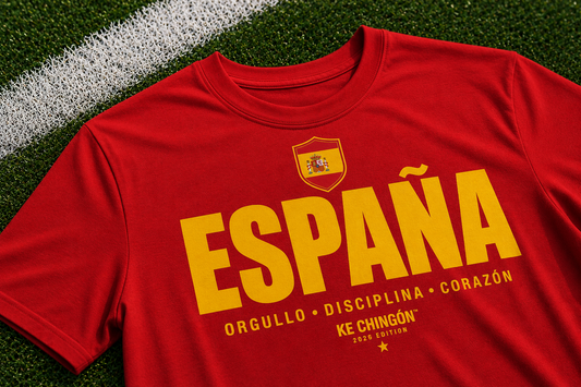 Playera España Unisex | KE CHINGÓN™ 2026 Edition