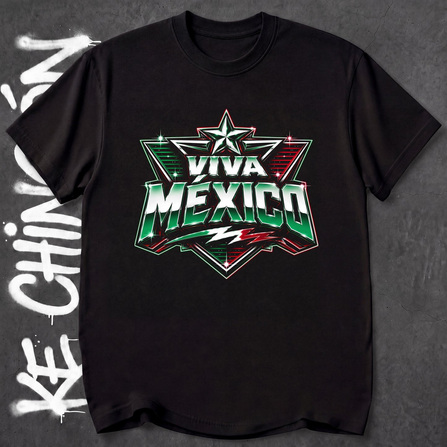 KE CHINGON t-shirt in Black color - SKU KC-0038