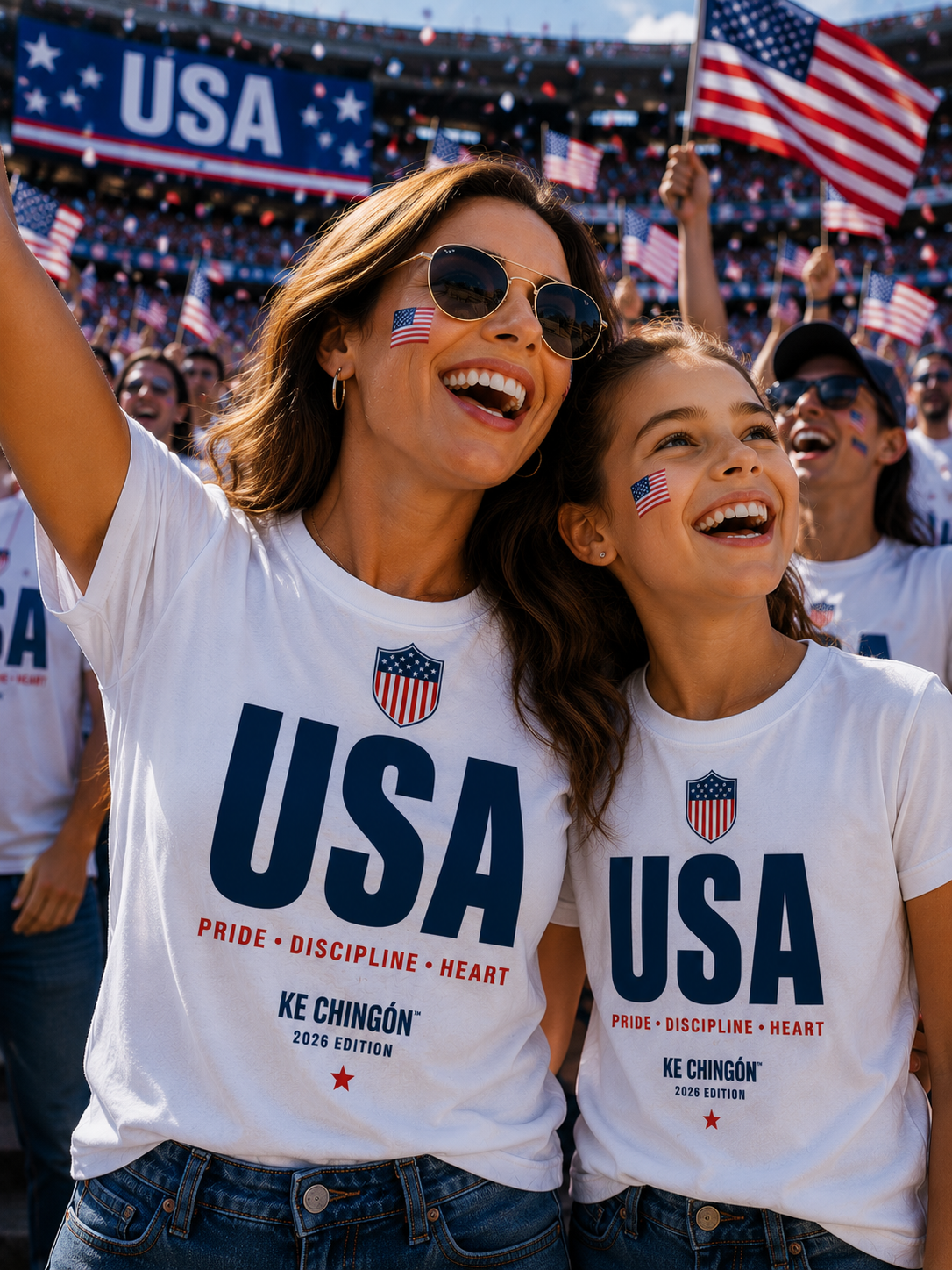 USA Soccer Fan Unisex T-Shirt | KE CHINGÓN™ 2026 Edition