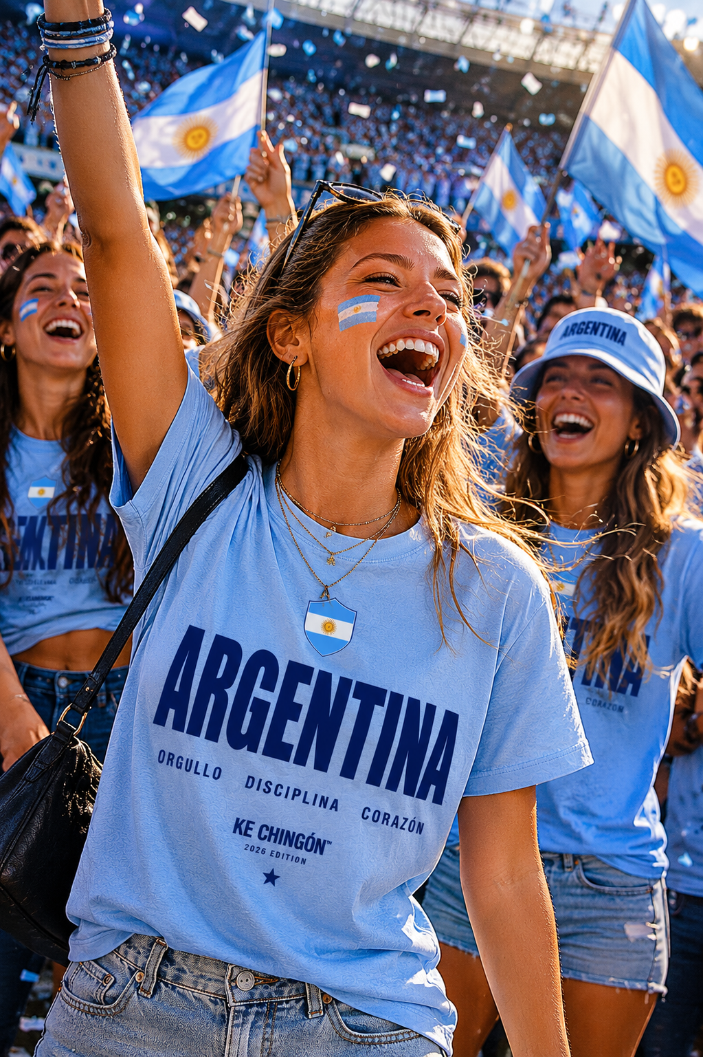 Playera Argentina Unisex| KE CHINGÓN™ 2026 Edition