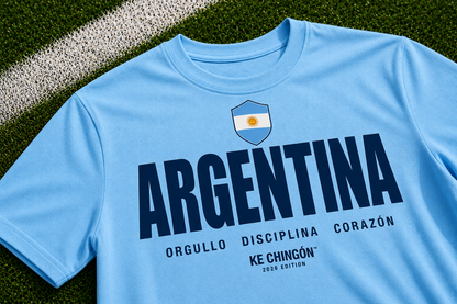 Playera Argentina Unisex| KE CHINGÓN™ 2026 Edition