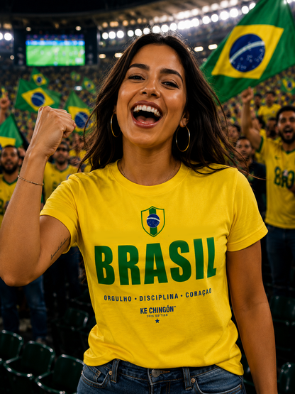 Brasil Soccer Fan Unisex T-Shirt | KE CHINGÓN™ 2026 Edition