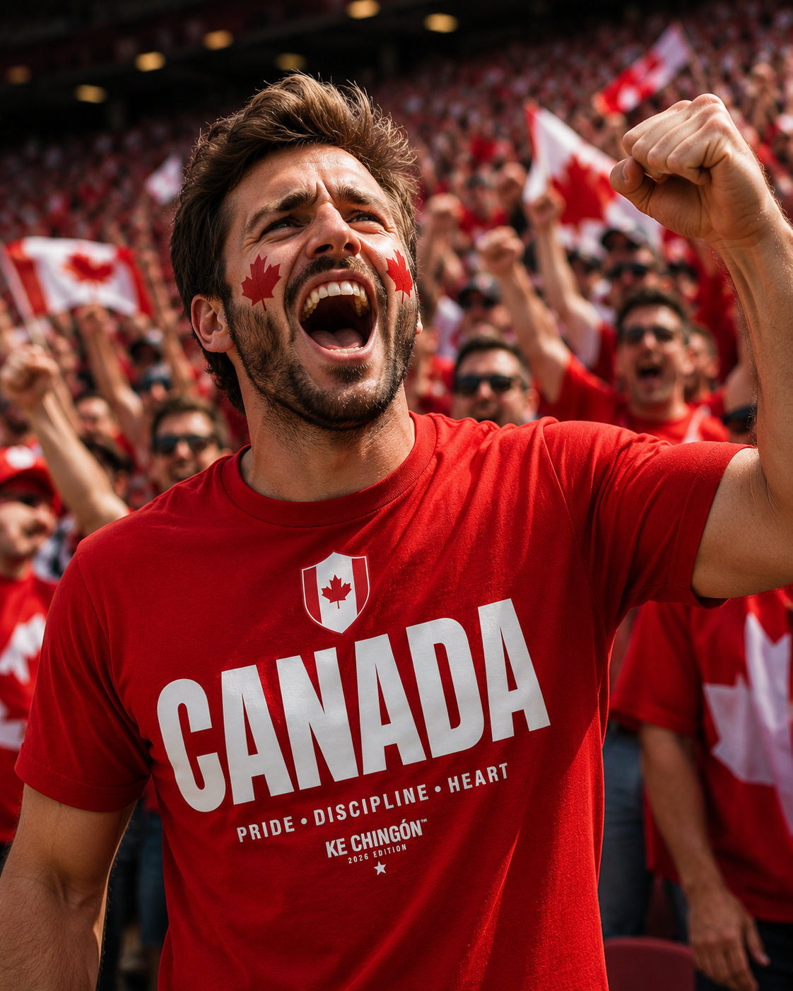 Canada Soccer Fan Unisex T-Shirt | KE CHINGÓN™ 2026 Edition
