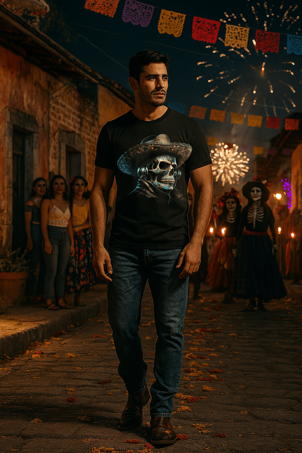 Calavera Rockera – by KE CHINGÓN APPAREL - KE CHINGON