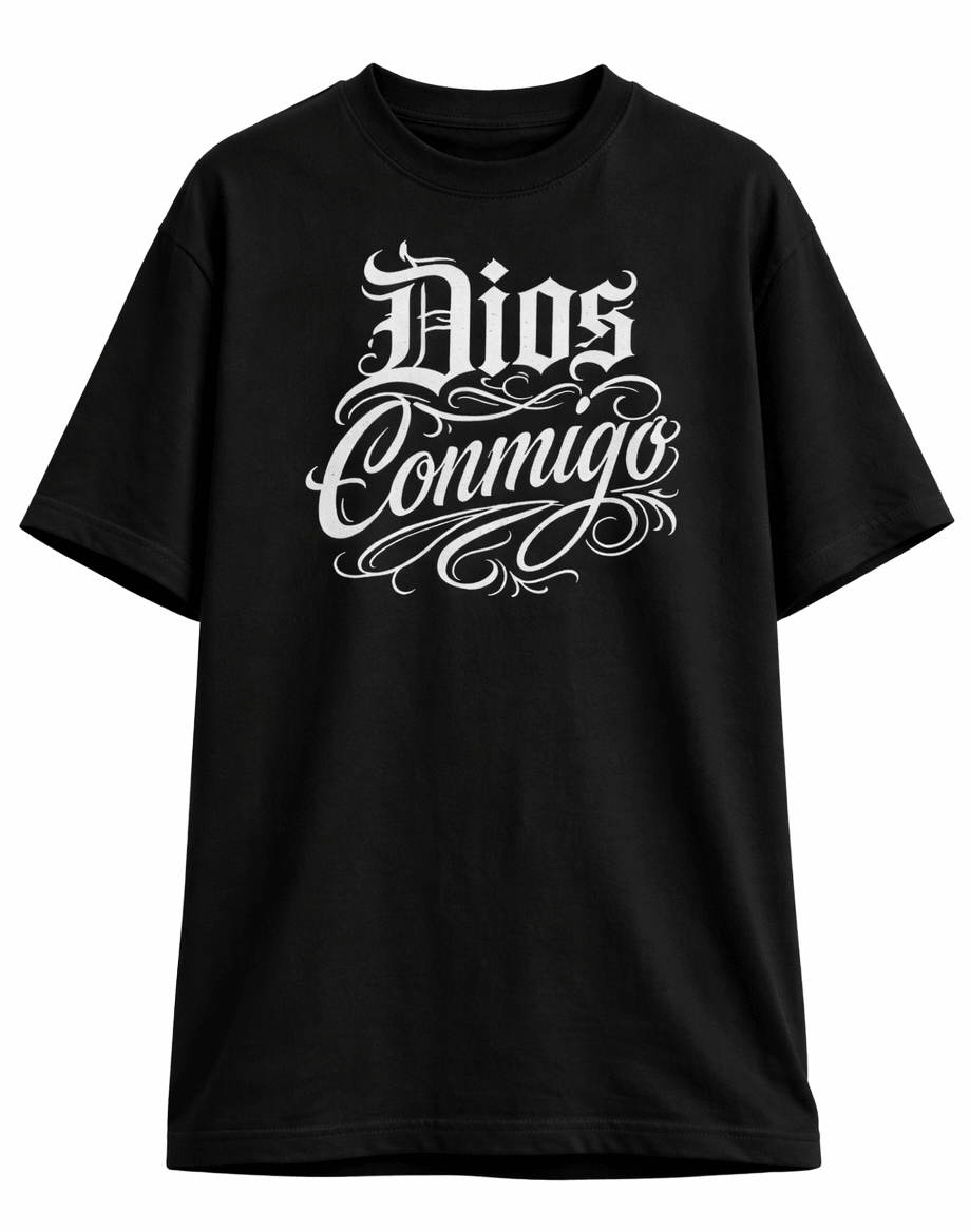 DIOS CONMIGO Oversized T-Shirt Unisex Streetwear - KE CHINGON
