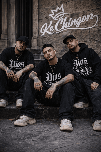 DIOS CONMIGO Oversized T-Shirt Unisex Streetwear - KE CHINGON