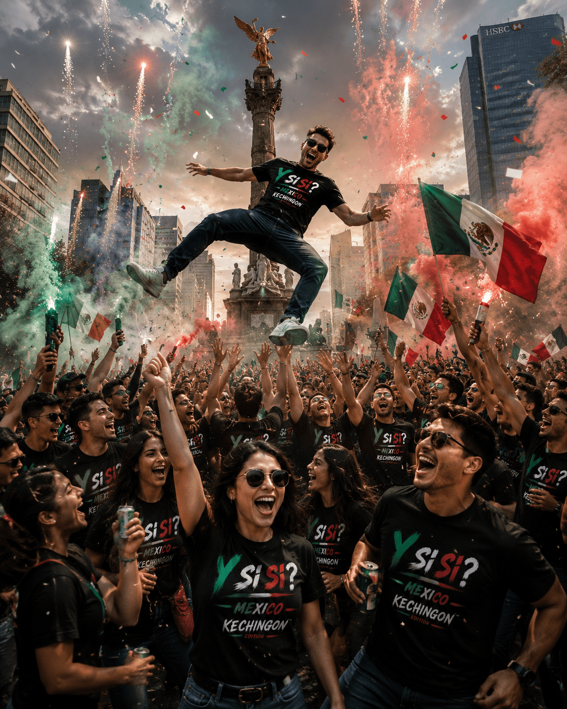 México Soccer Tee Y SI SI ? FREE SHIPPING - KE CHINGON