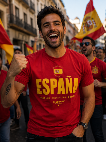 Playera España Unisex | KE CHINGÓN™ 2026 Edition
