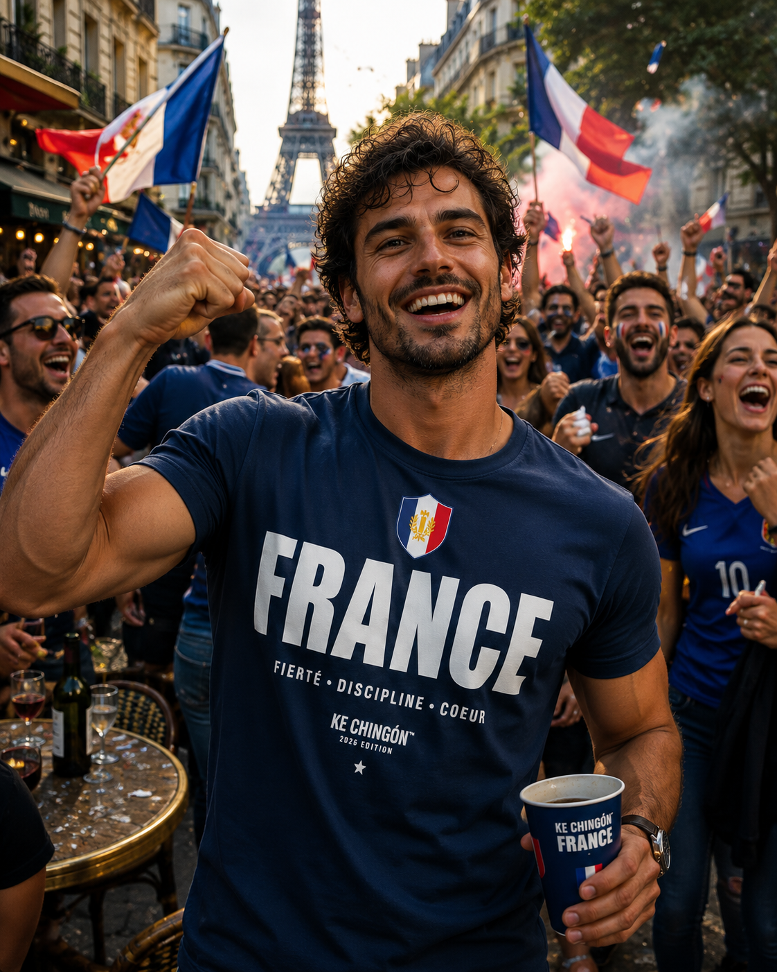 France Soccer Fan Unisex T-Shirt | KE CHINGÓN™ 2026 Edition