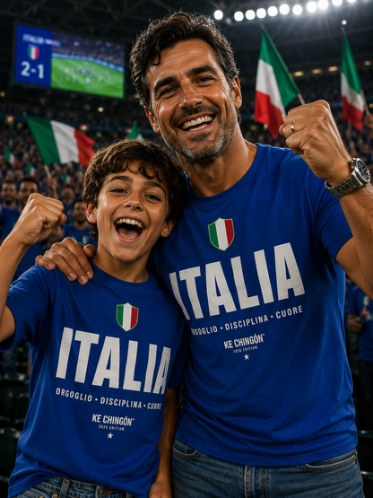 Italy Soccer Fan Unisex T-Shirt | KE CHINGÓN™ 2026 Edition