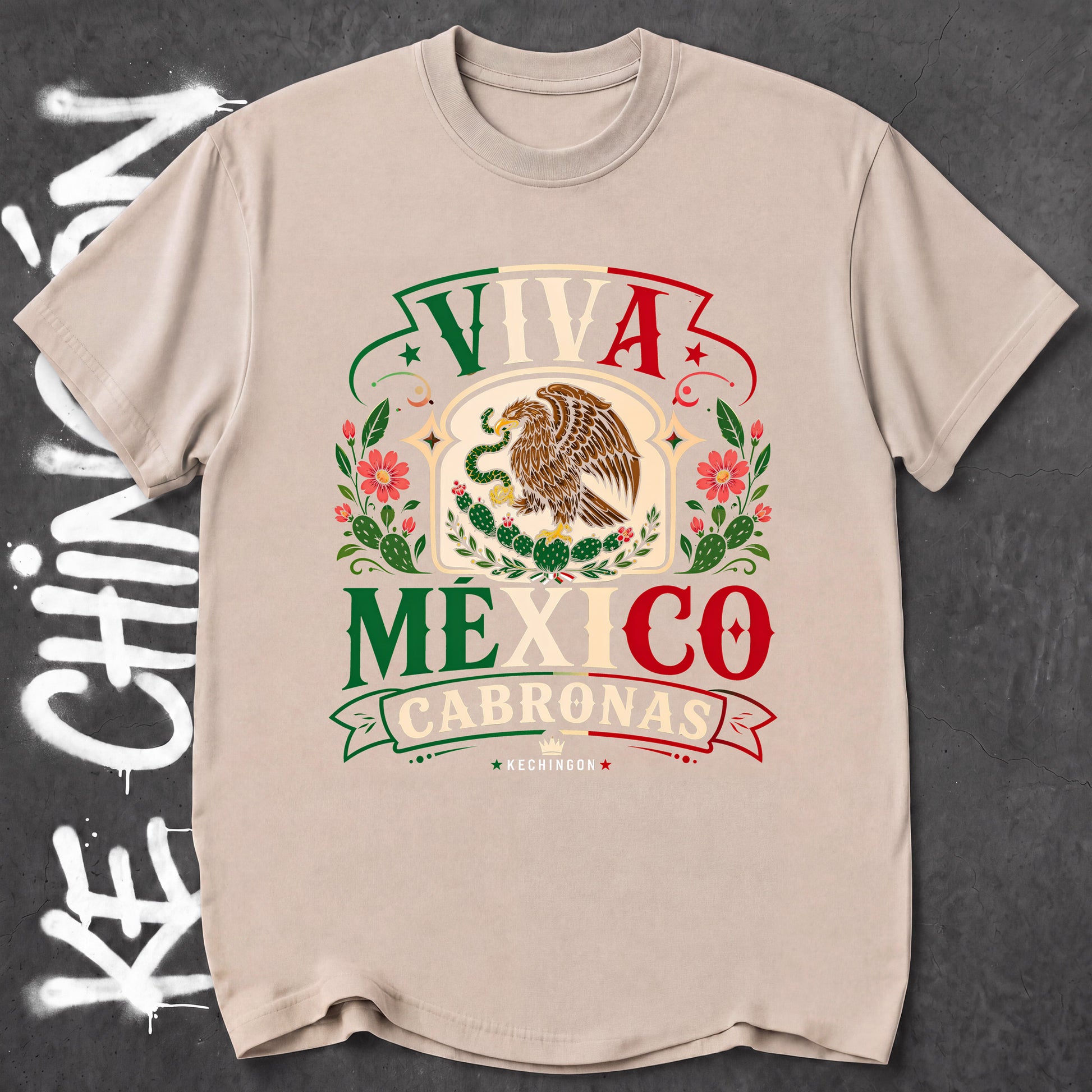 KE CHINGON t-shirt in Ice Grey color - SKU KC-0034