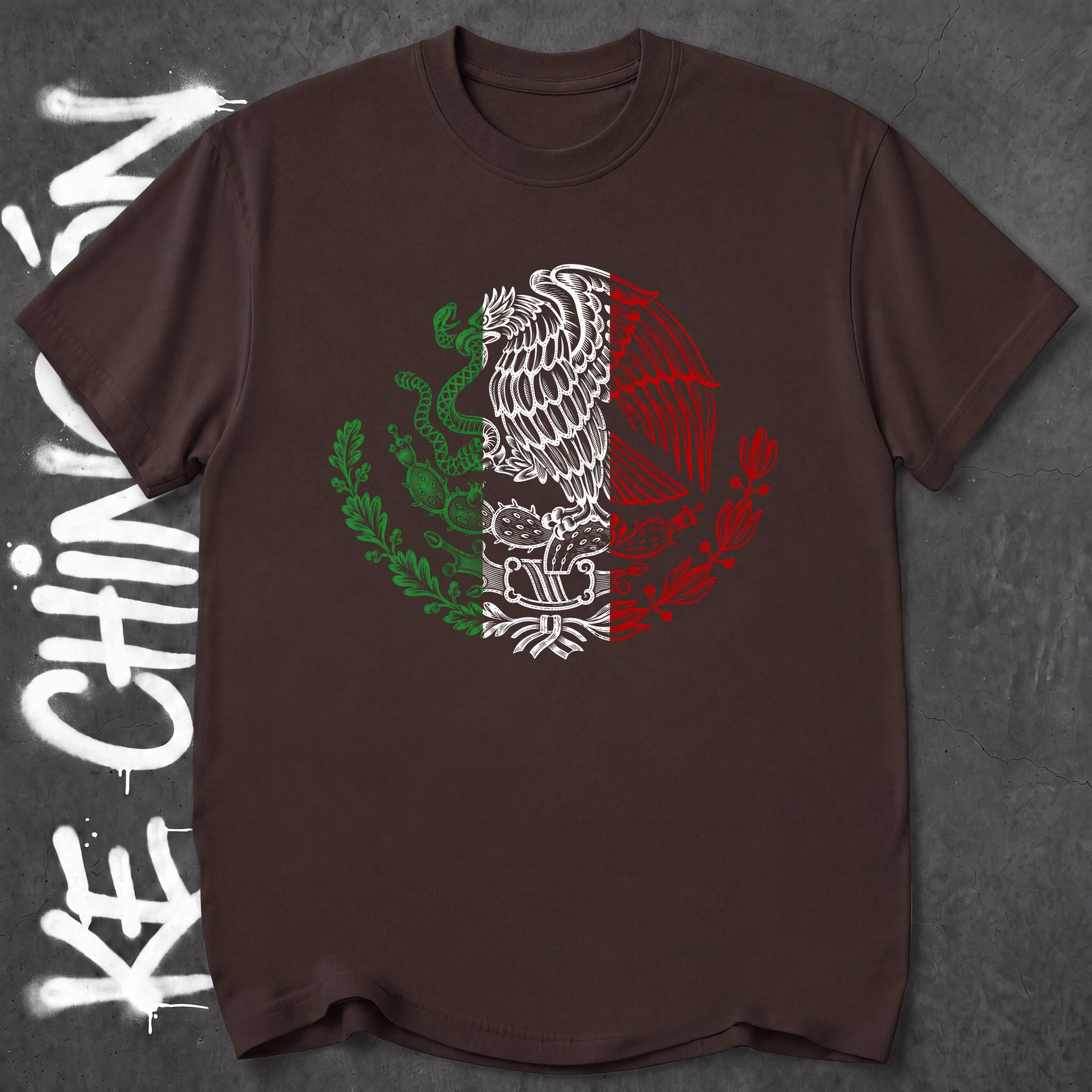 KE CHINGON t-shirt in Dark Chocolate color - SKU KC-0035
