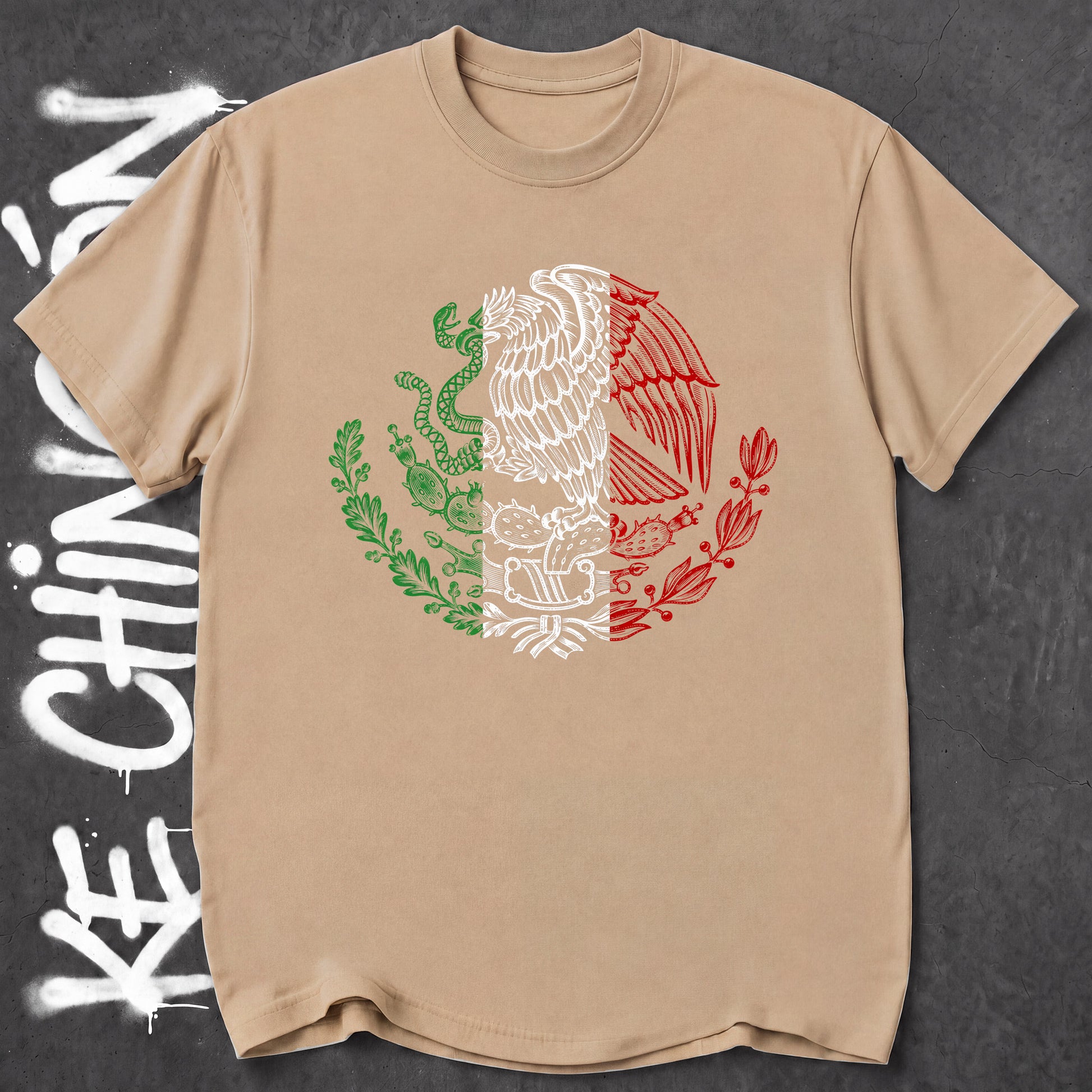 KE CHINGON t-shirt in Sand color - SKU KC-0035