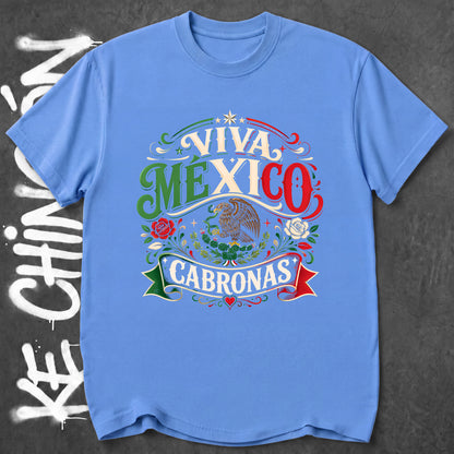 KE CHINGON t-shirt in Carolina Blue color - SKU KC-0036