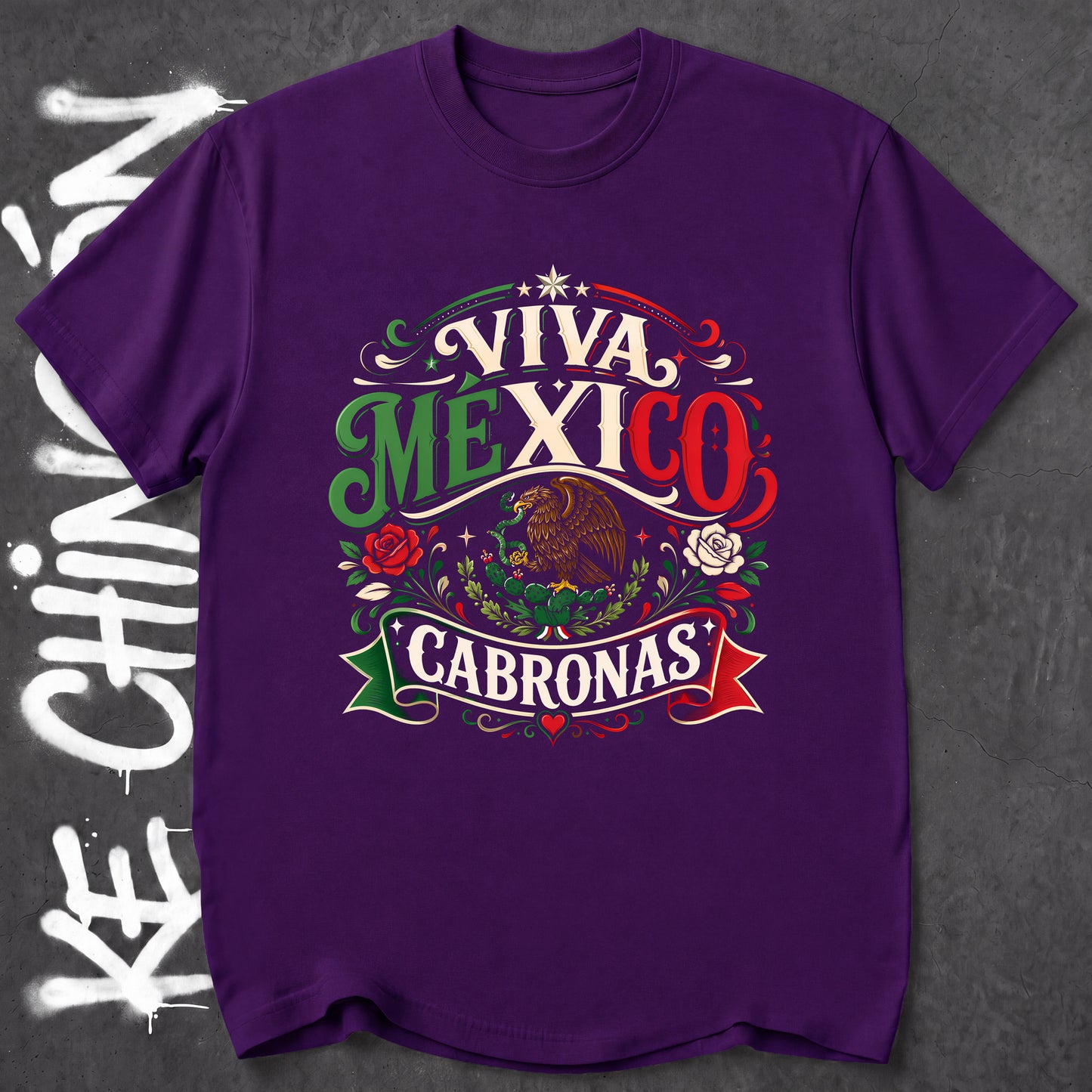 KE CHINGON t-shirt in Purple color - SKU KC-0036