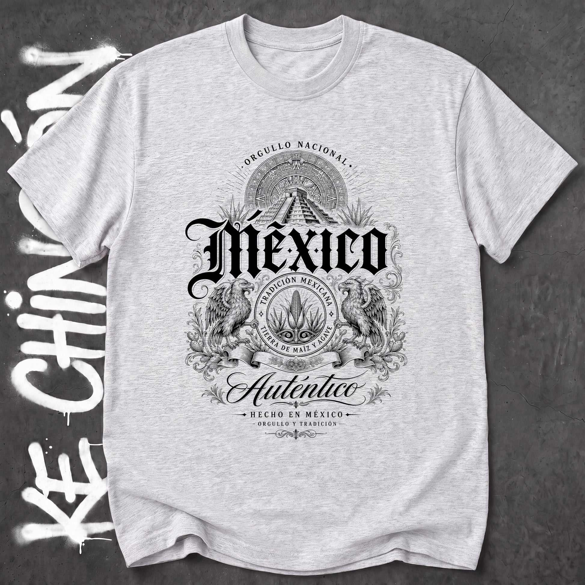 KE CHINGON t-shirt in Ash color - SKU KC-0037
