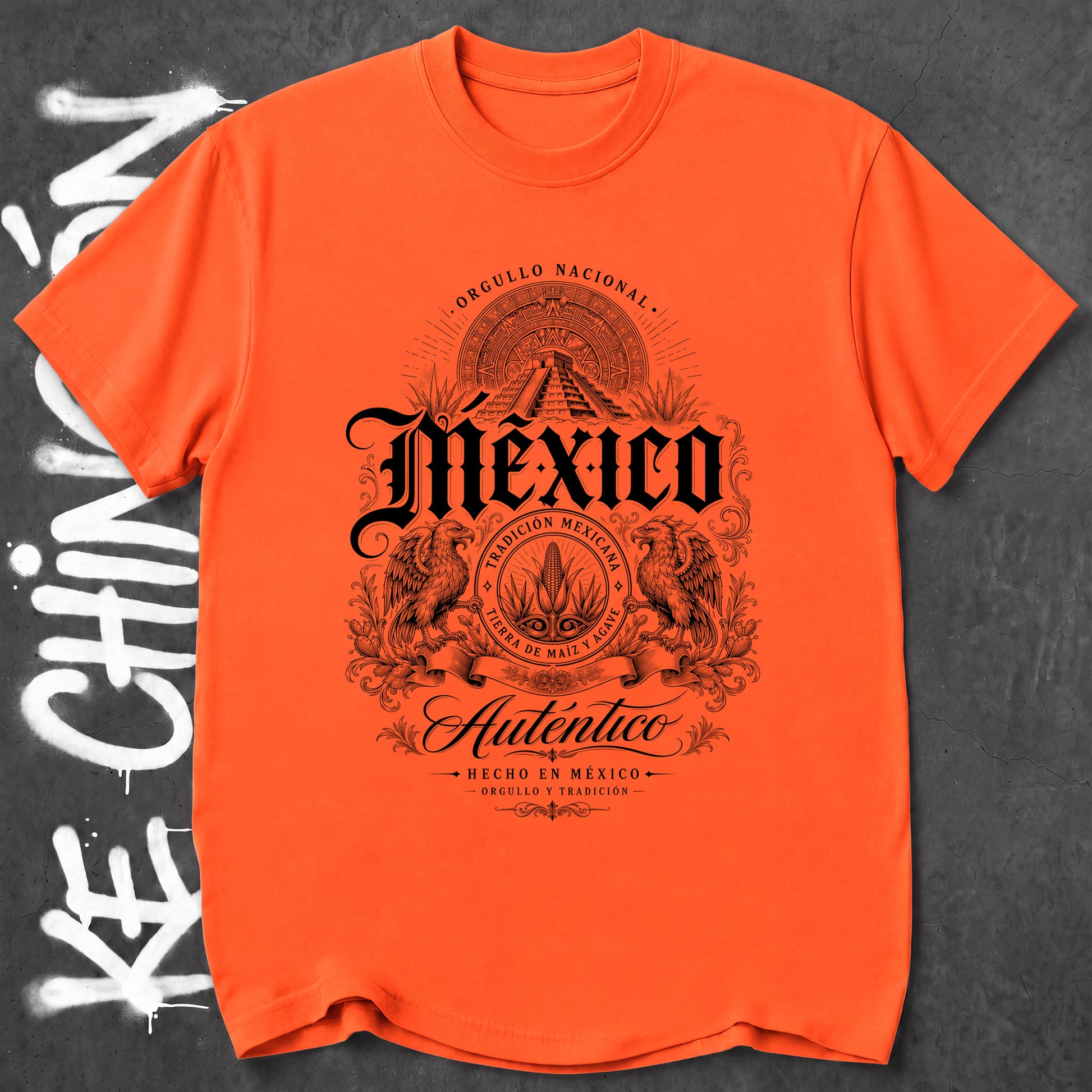 KE CHINGON t-shirt in Orange color - SKU KC-0037