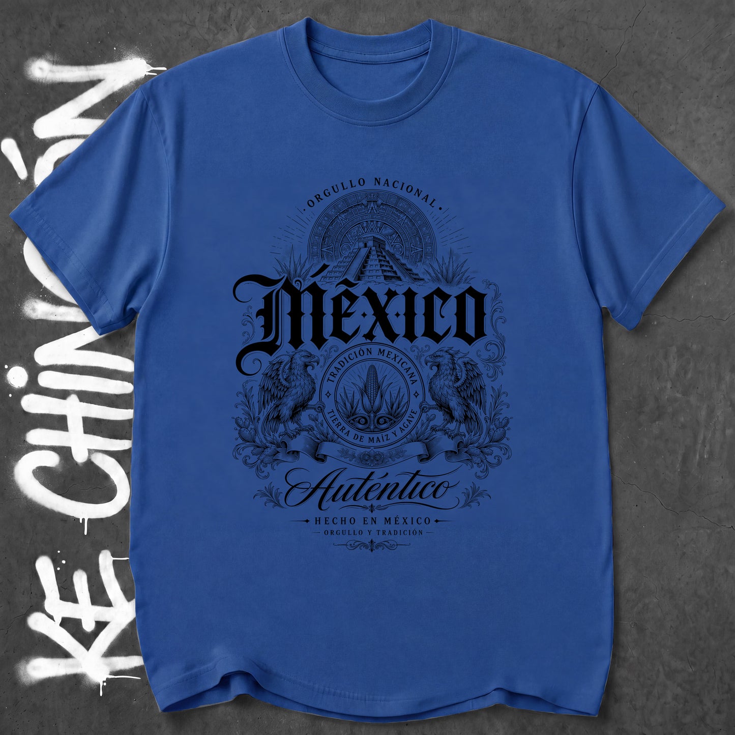 KE CHINGON t-shirt in Royal color - SKU KC-0037