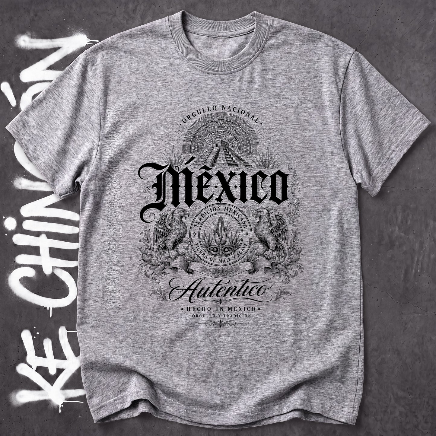 KE CHINGON t-shirt in Sport Grey color - SKU KC-0037
