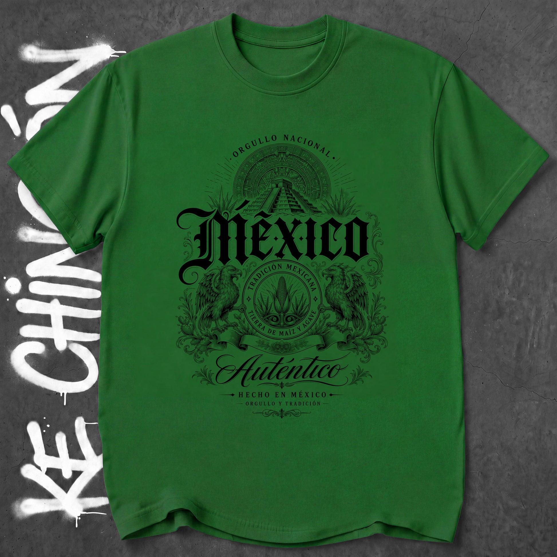 KE CHINGON t-shirt in Turf Green color - SKU KC-0037