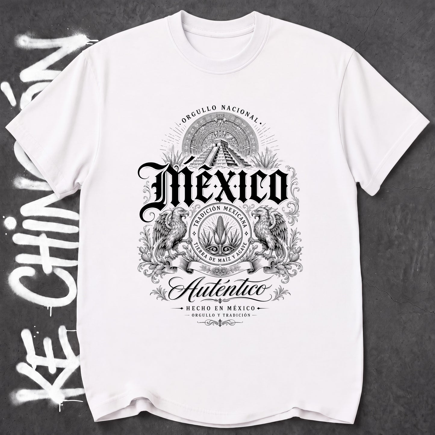 KE CHINGON t-shirt in White color - SKU KC-0037