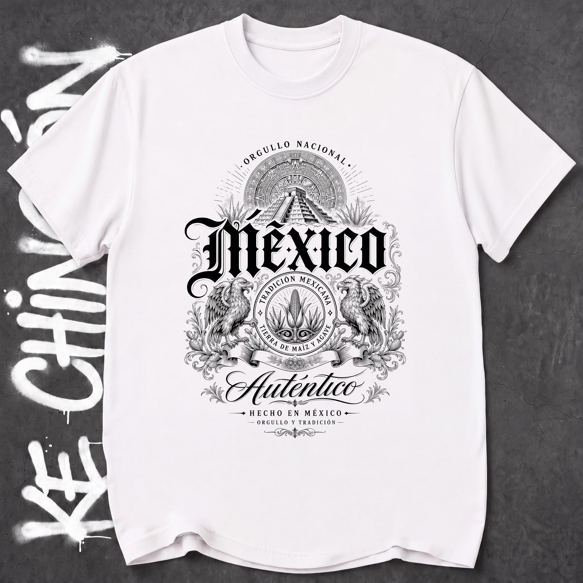 KE CHINGON t-shirt in White color - SKU KC-0037