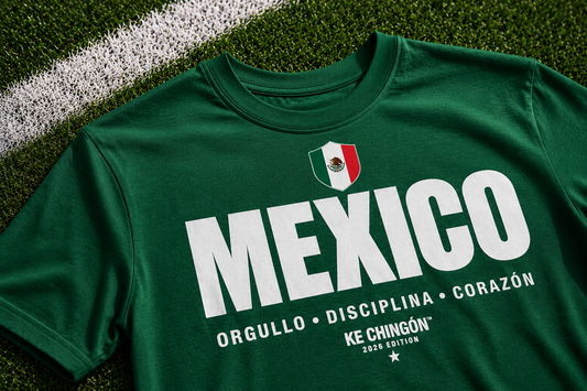 Playera México Verde Unisex| KE CHINGÓN™ 2026 Edition