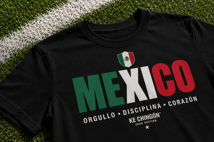 Playera México Negra Unisex | KE CHINGÓN™ 2026 Edition
