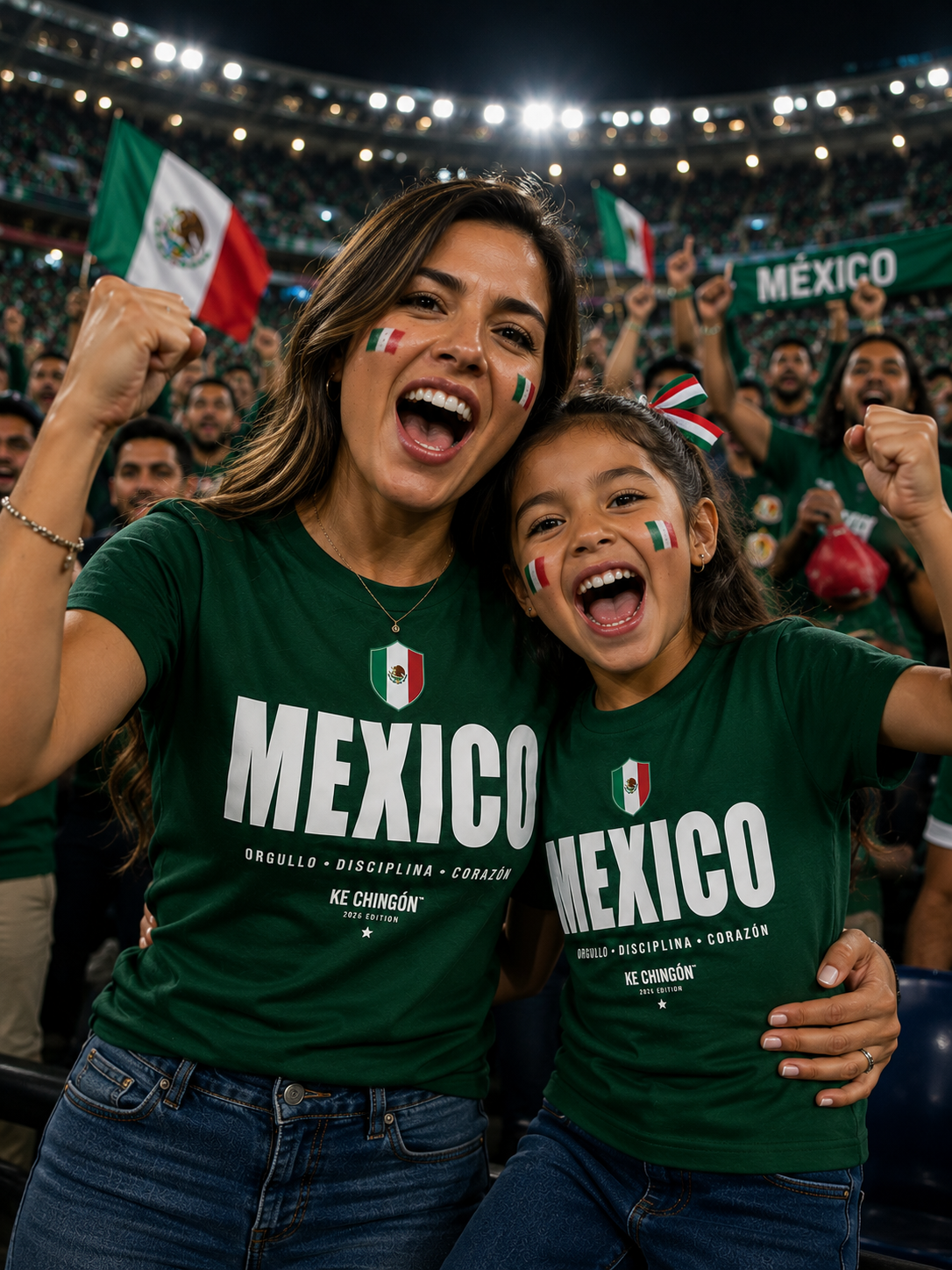 Playera México Verde Unisex| KE CHINGÓN™ 2026 Edition