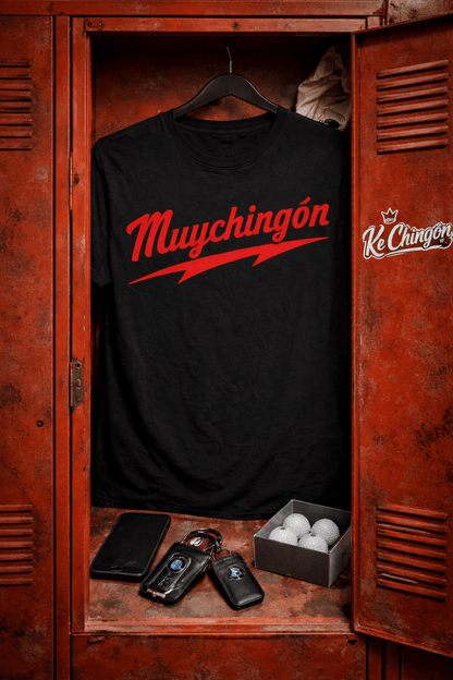 KE CHINGÓN APPAREL Muychingón Construction T-Shirt Unisex Crewneck Short Sleeve Casual Streetwear Tee for Men Women - KE CHINGON