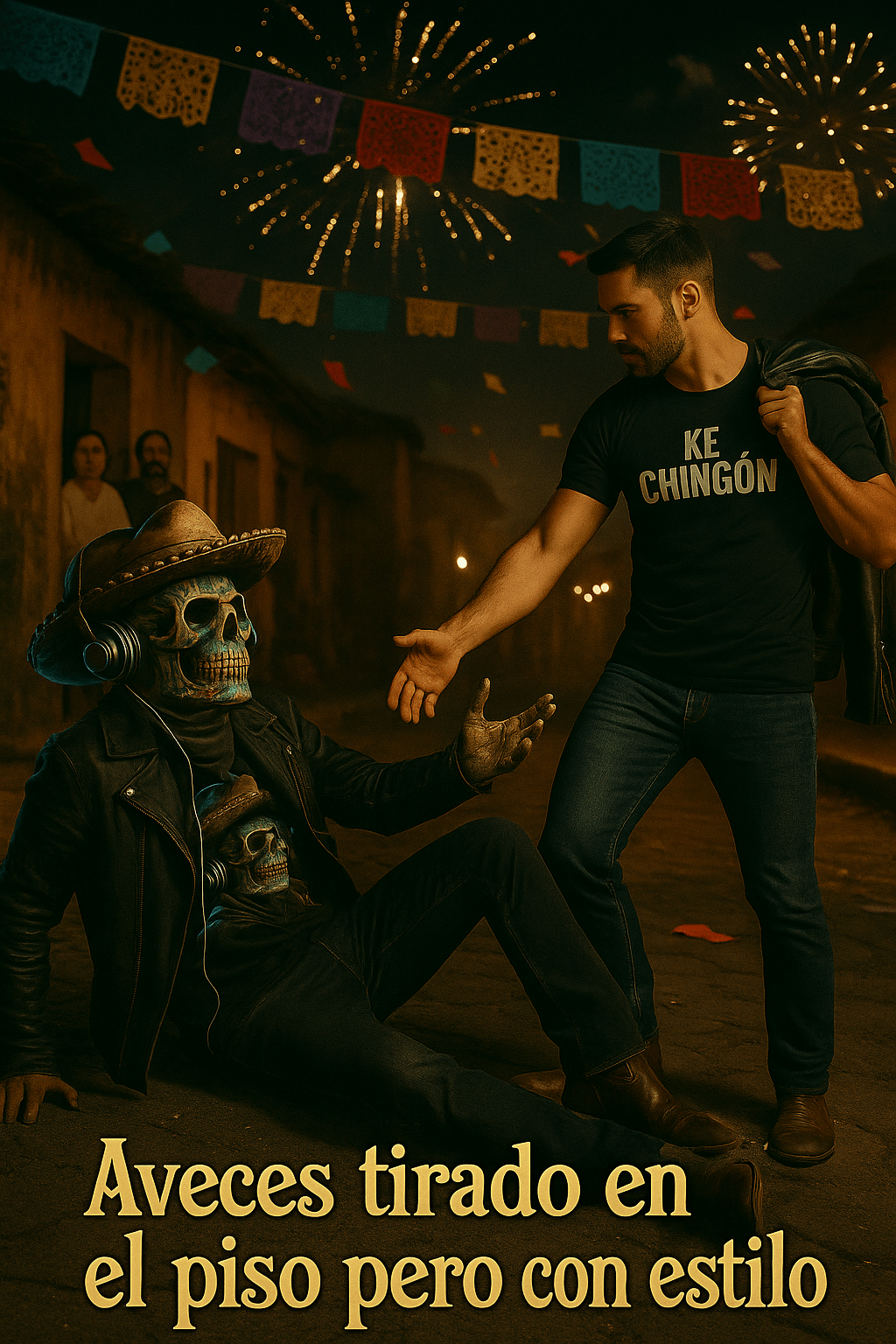Calavera Rockera – by KE CHINGÓN APPAREL - KE CHINGON